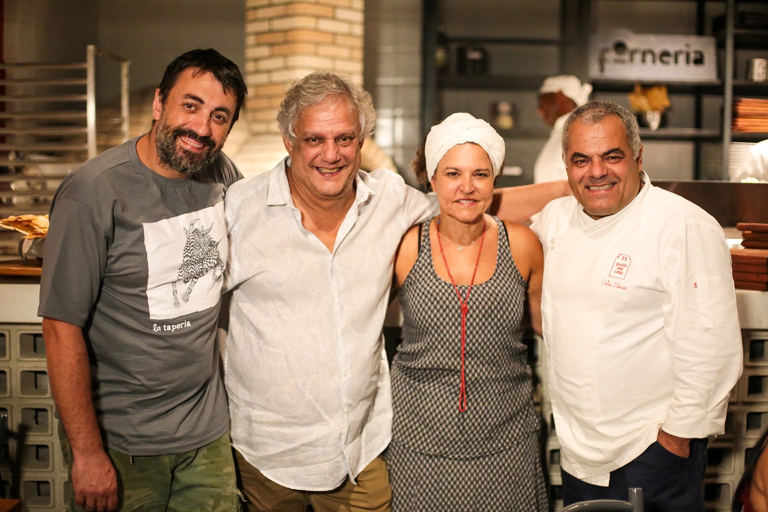 Chefs Jose Morchon, Edinho Engel, Tereza Paim e Celso Vieira. Foto: Divulgação. 